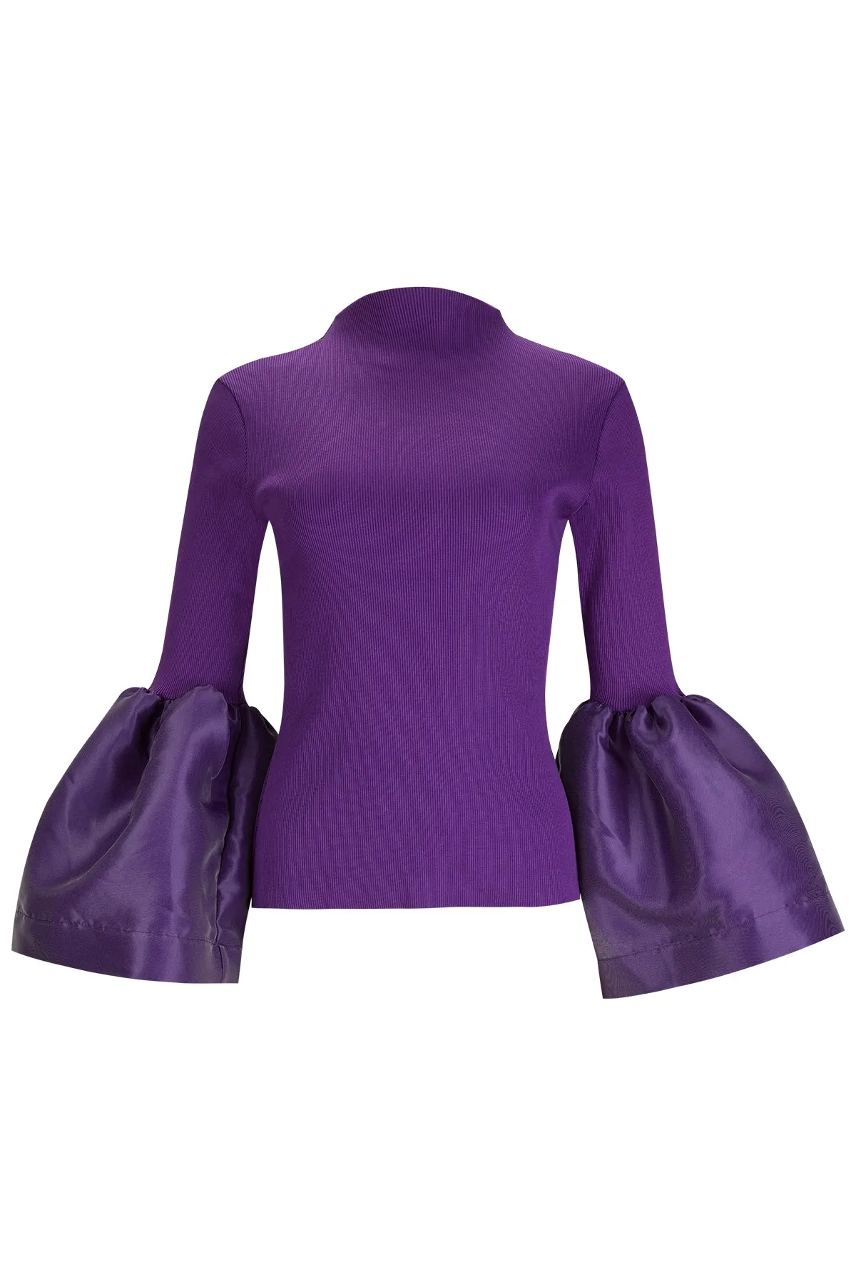 PURPLE TURTLENECK PUFF SLEEVE TOP sold by Marques ’ Almeida product image thumbnail 2