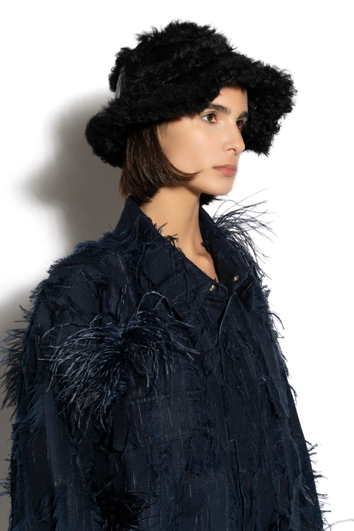 BLACK BUCKET HAT sold by Marques ’ Almeida product image thumbnail 3