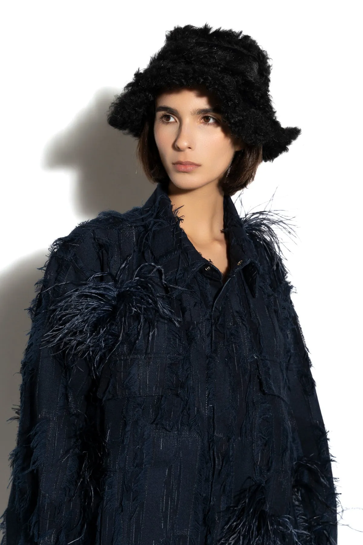 BLACK BUCKET HAT sold by Marques ’ Almeida product image thumbnail 4