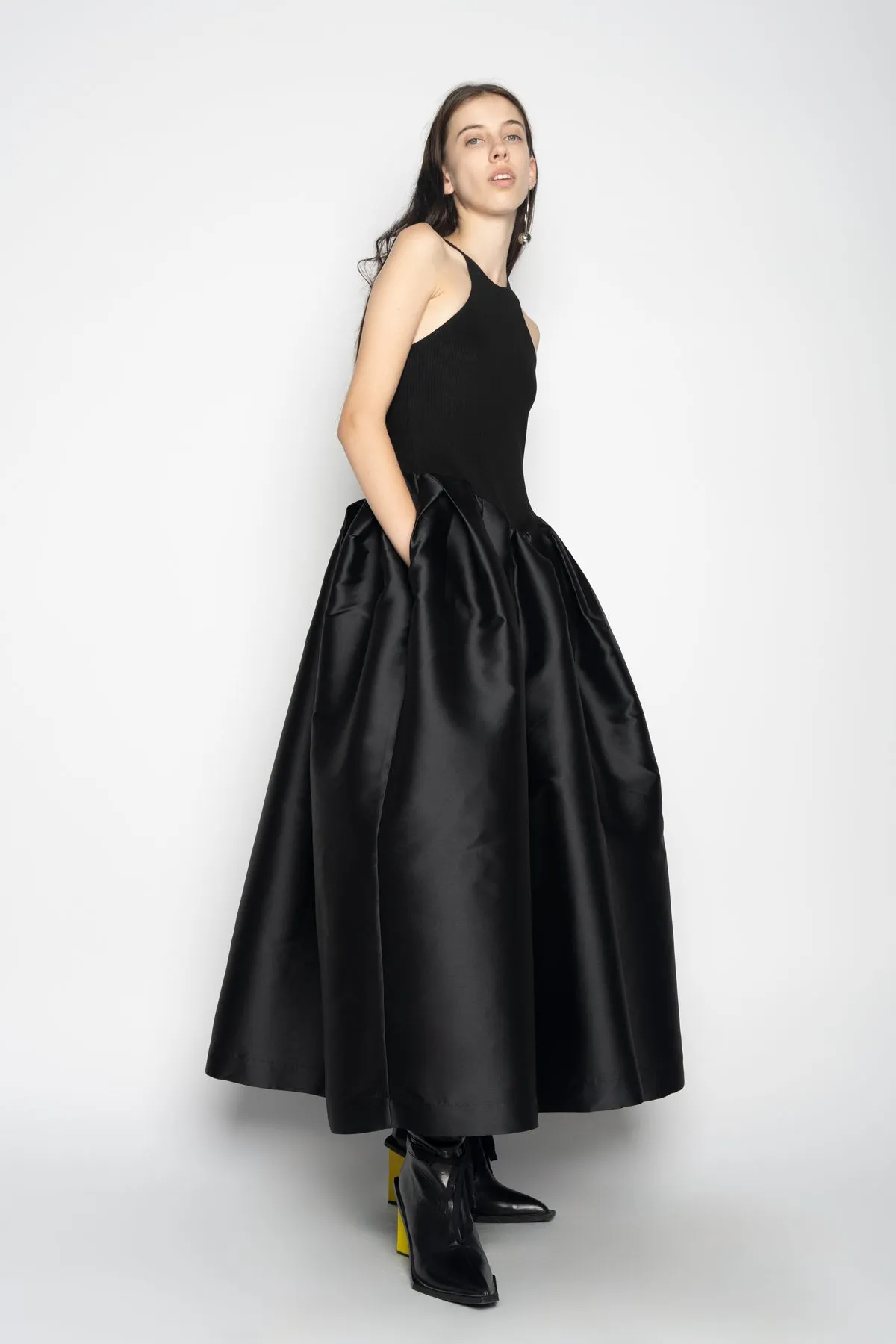 BLACK DRESS WITH TANK TOP SCOOPED sold by Marques ’ Almeida product image thumbnail 4