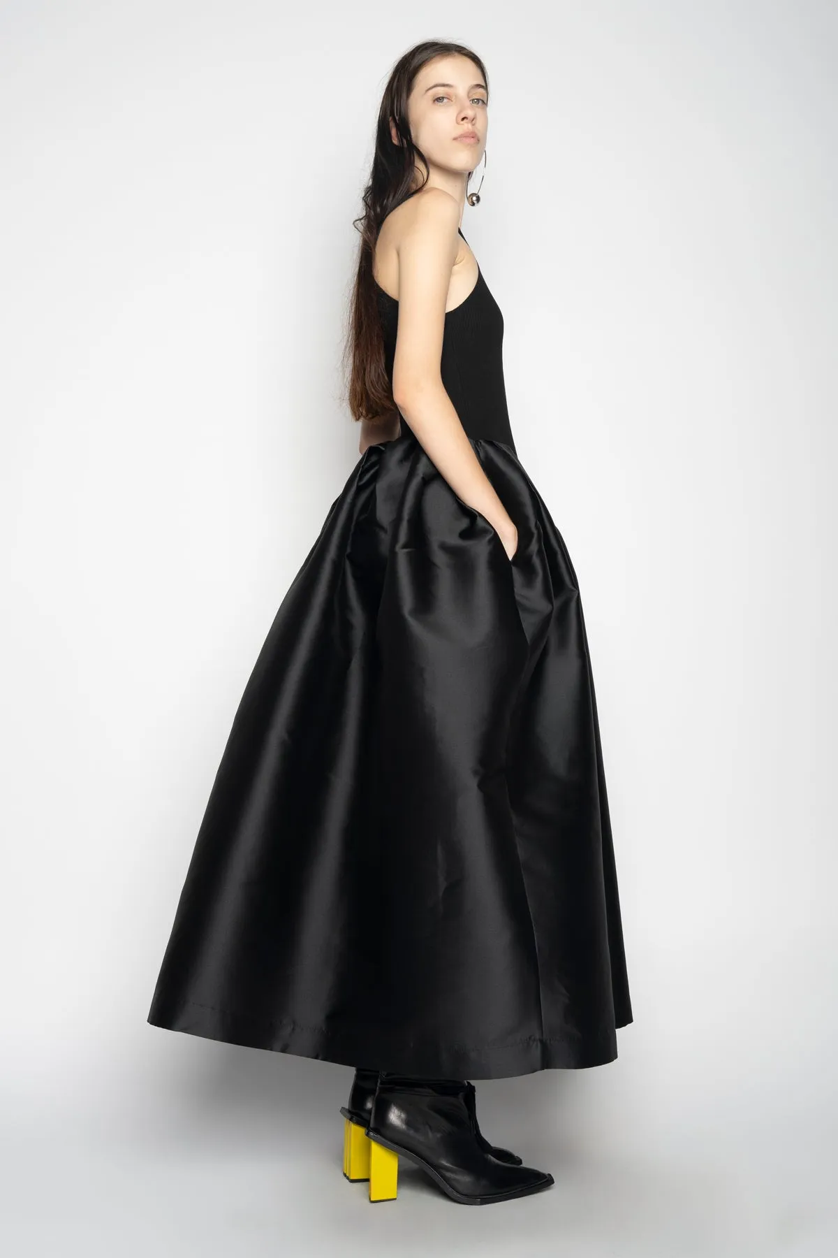 BLACK DRESS WITH TANK TOP SCOOPED sold by Marques ’ Almeida product image thumbnail 5