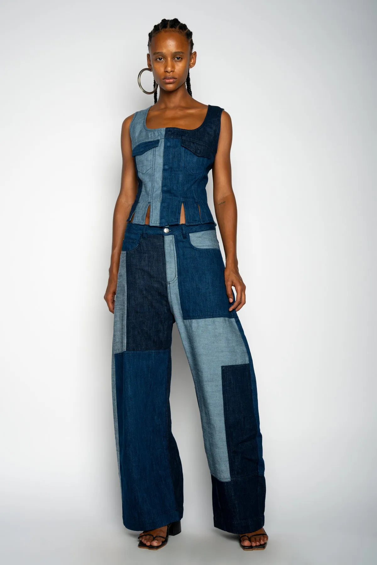 MIXED DENIM BOYFRIEND TROUSERS sold by Marques ’ Almeida