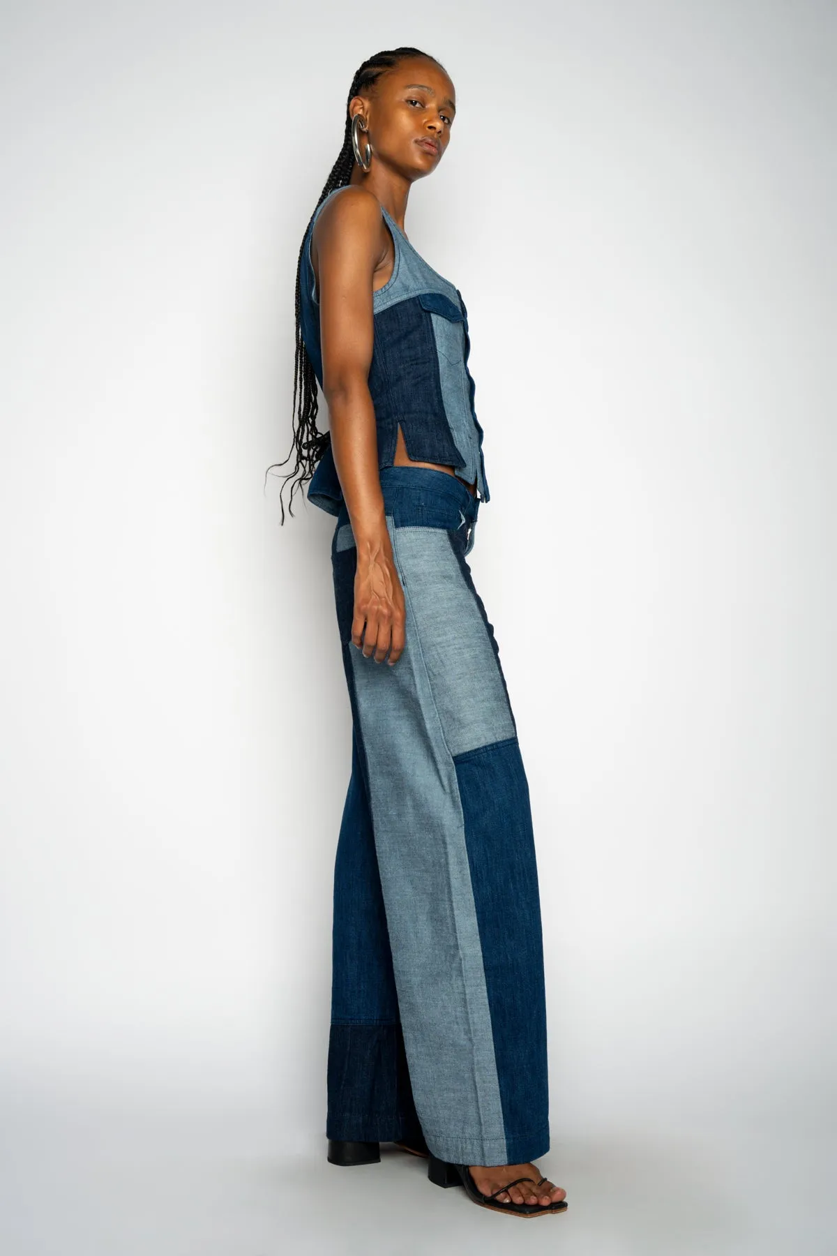 MIXED DENIM BOYFRIEND TROUSERS sold by Marques ’ Almeida product image thumbnail 3