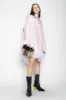 LILAC FEATHER HEM SHIRT DRESS sold by Marques ’ Almeida