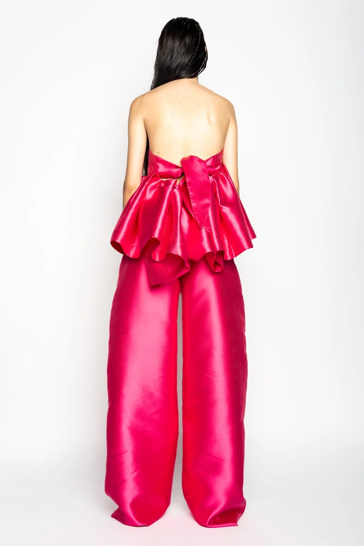 PINK STRAPLESS PEPLUM TOP sold by Marques ’ Almeida product image thumbnail 3