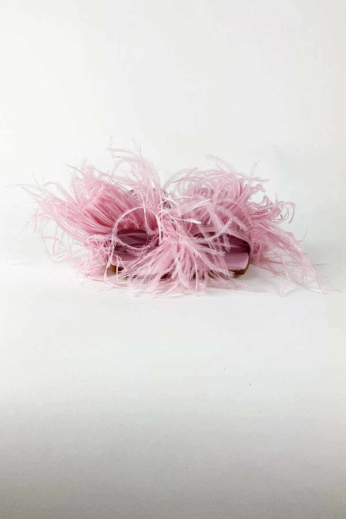 PINK FEATHER STRAPPY SANDAL sold by Marques ’ Almeida product image thumbnail 2