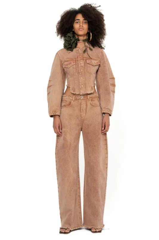 BROWN BOYFRIEND TROUSERS sold by Marques ’ Almeida
