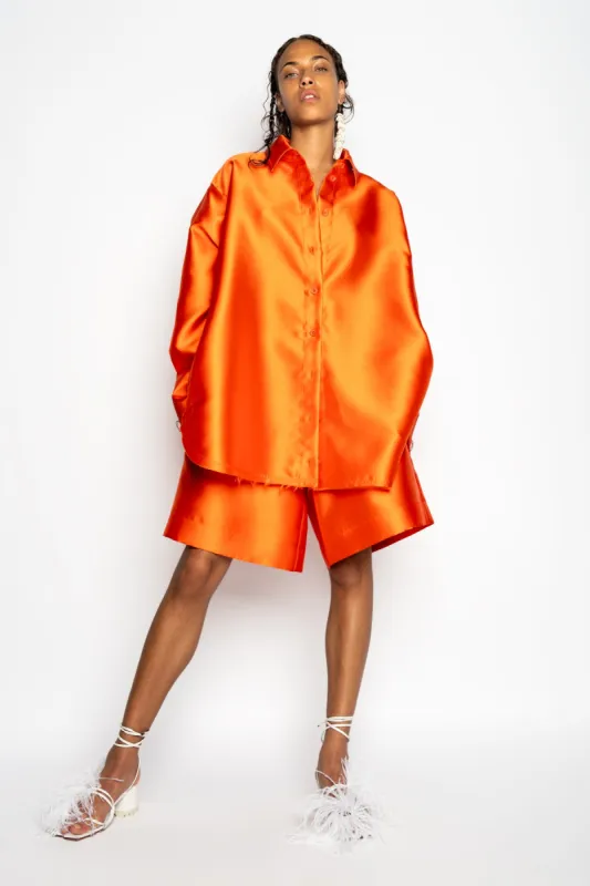ORANGE SKATER SHORTS sold by Marques ’ Almeida