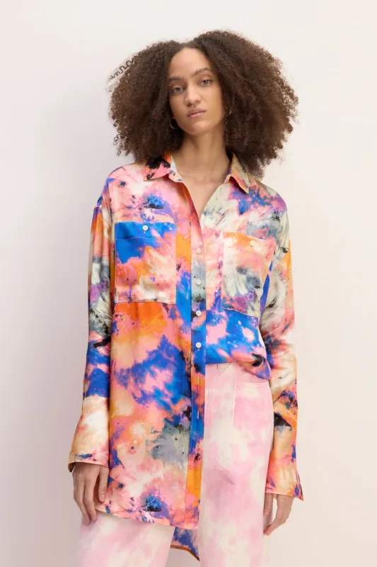 MULTICOLOUR SATIN SHIRT sold by Marques ’ Almeida