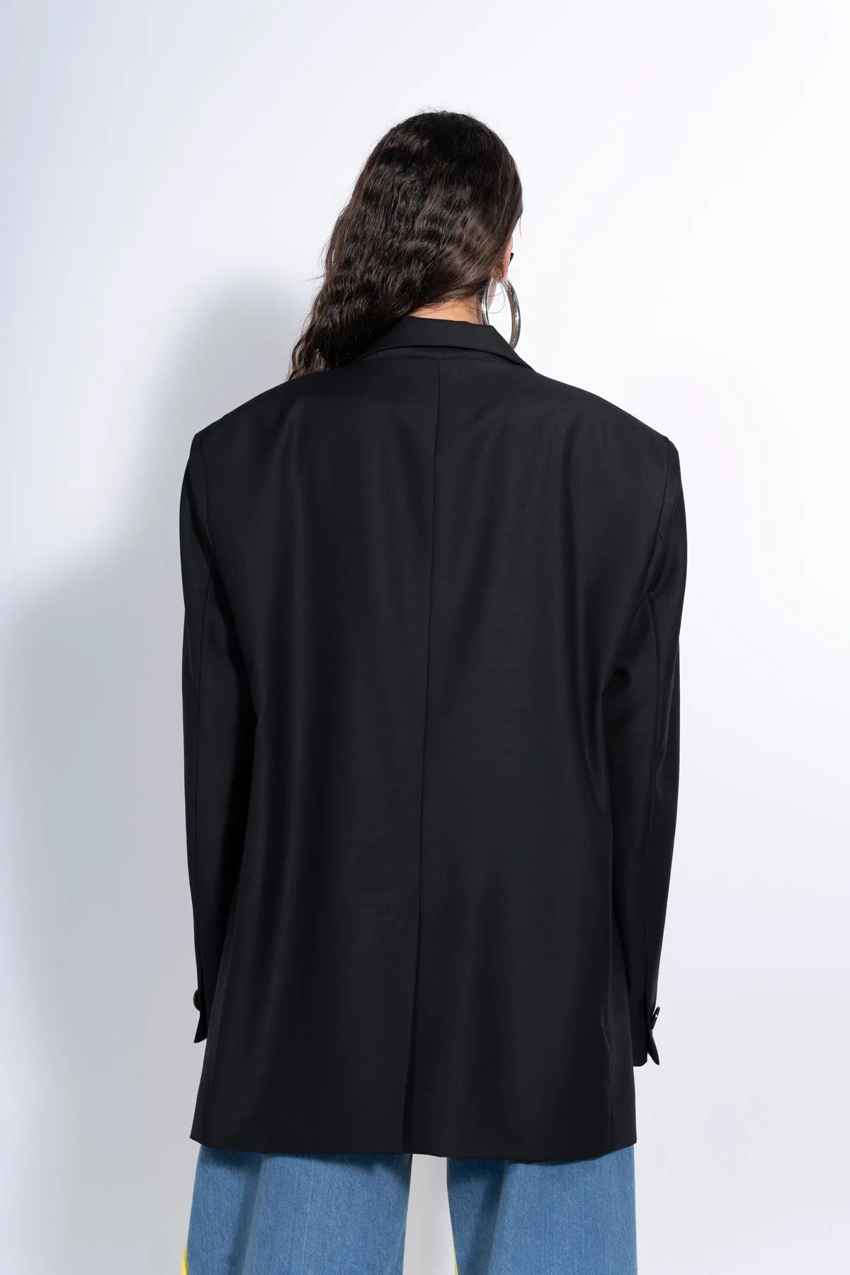 BLACK AND WHITE OVERSIZED BLAZER sold by Marques ’ Almeida product image thumbnail 3