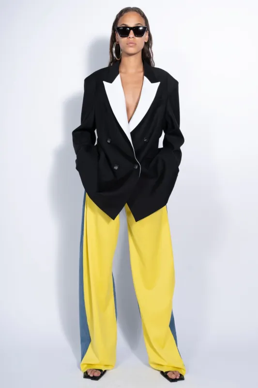 BLACK AND WHITE OVERSIZED BLAZER sold by Marques ’ Almeida