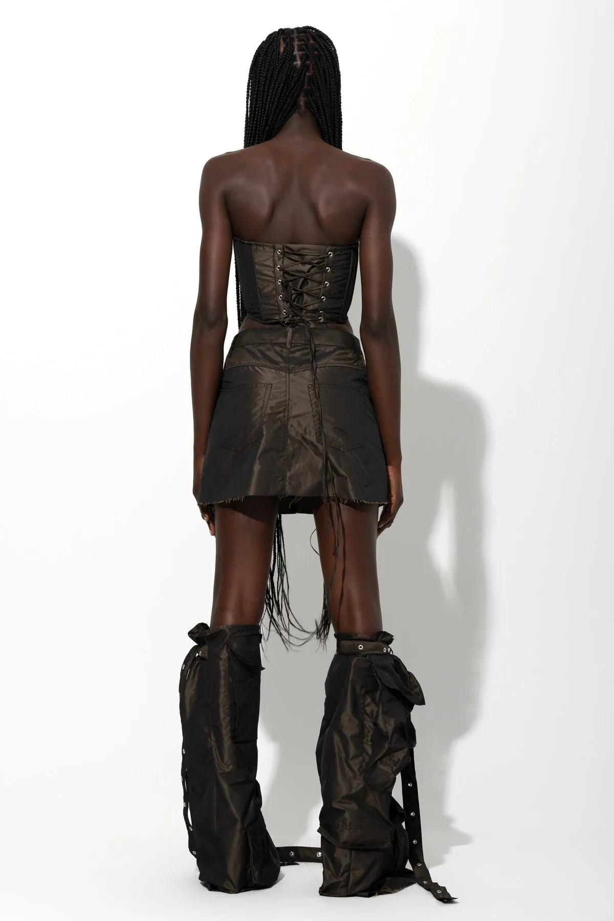 DARK BROWN MULTI POCKET MINI SKIRT sold by Marques ’ Almeida product image thumbnail 3