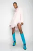 LIGHT PINK FEATHER HEM SHIRT DRESS sold by Marques ’ Almeida