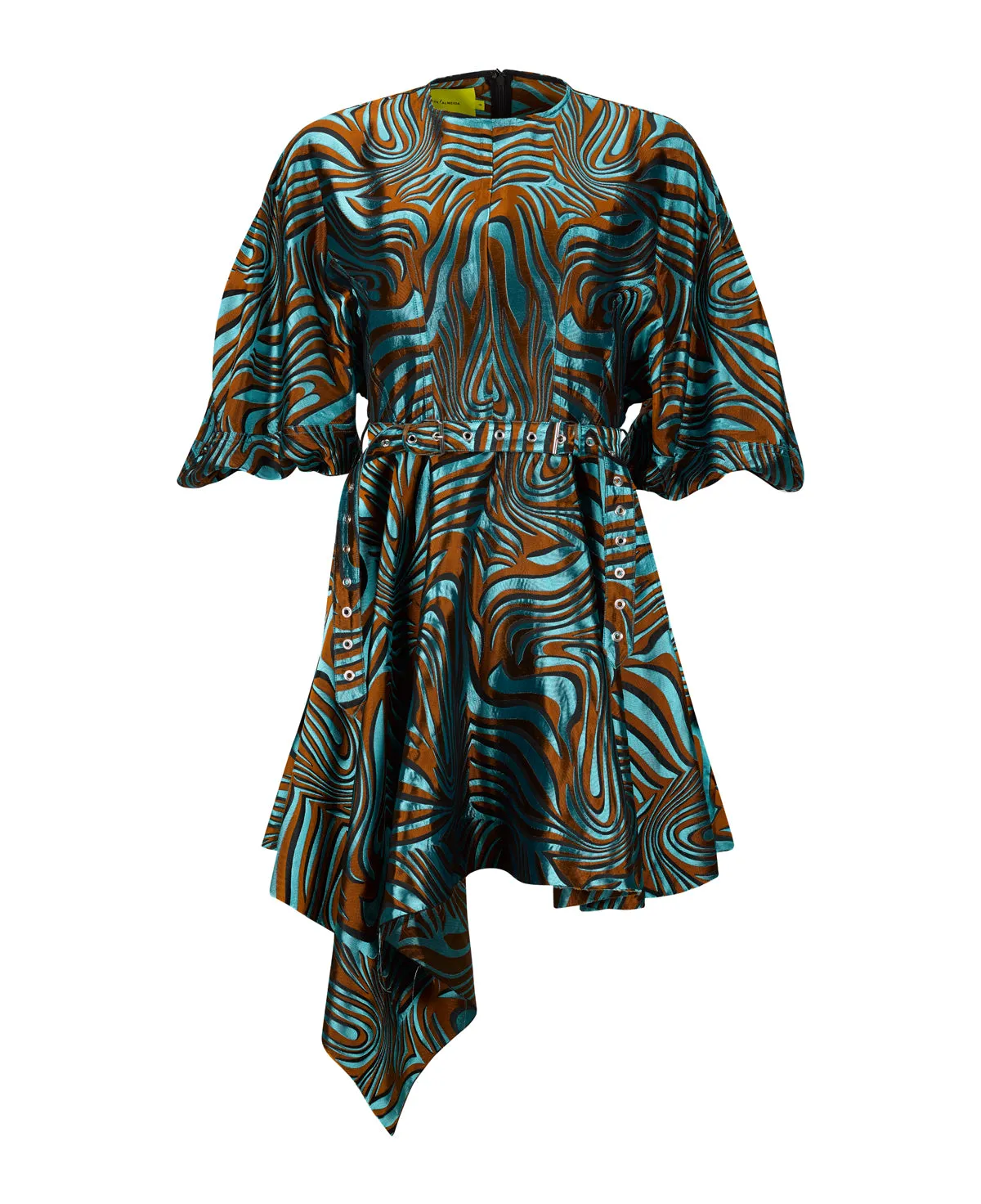 BLUE ZEBRA BROCADE BALLOON SLEEVE DRESS sold by Marques ’ Almeida product image thumbnail 2