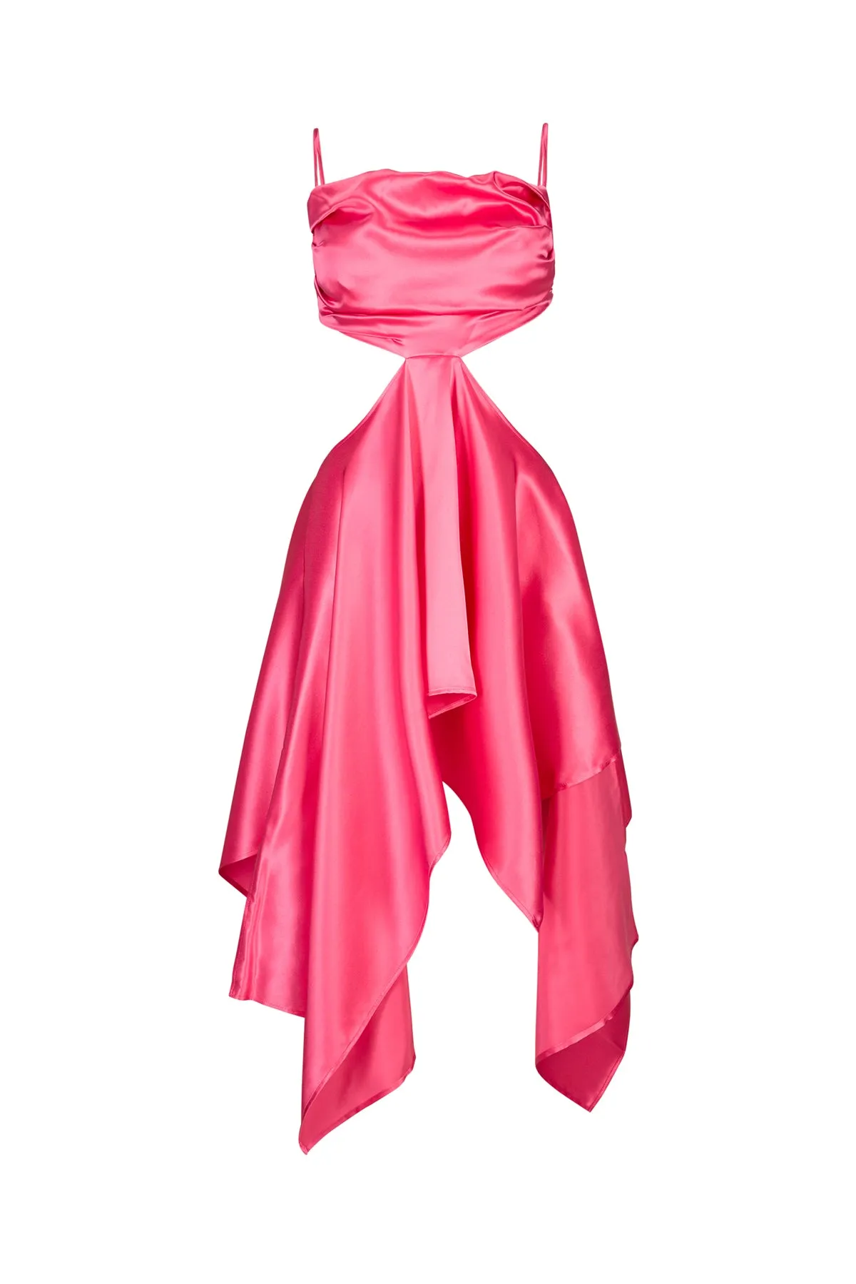 PINK SILK CUT OUT DRESS WITH OPEN BACK sold by Marques ’ Almeida product image thumbnail 2