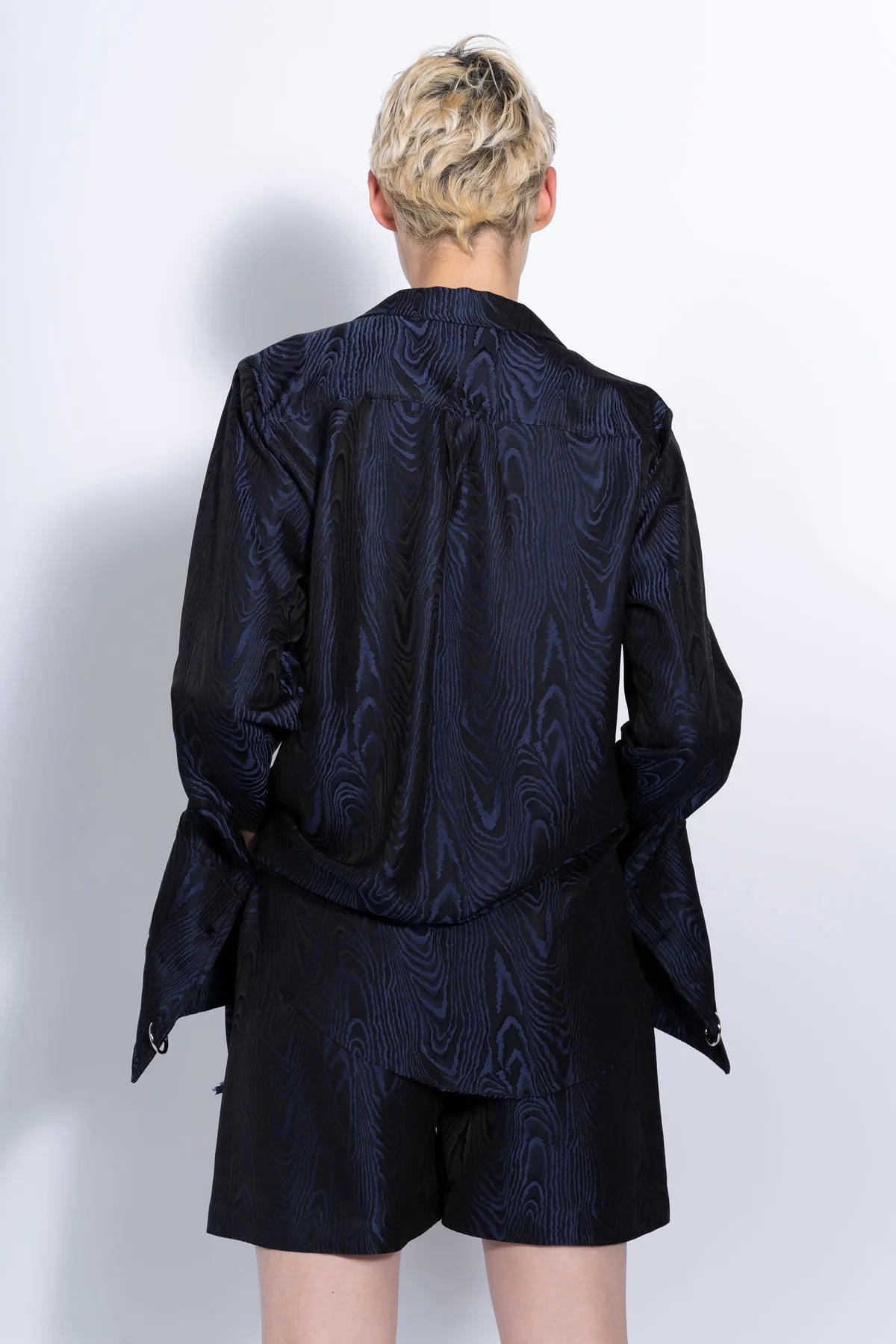 NAVY EMBROIDERED PYJAMA SHIRT sold by Marques ’ Almeida product image thumbnail 2