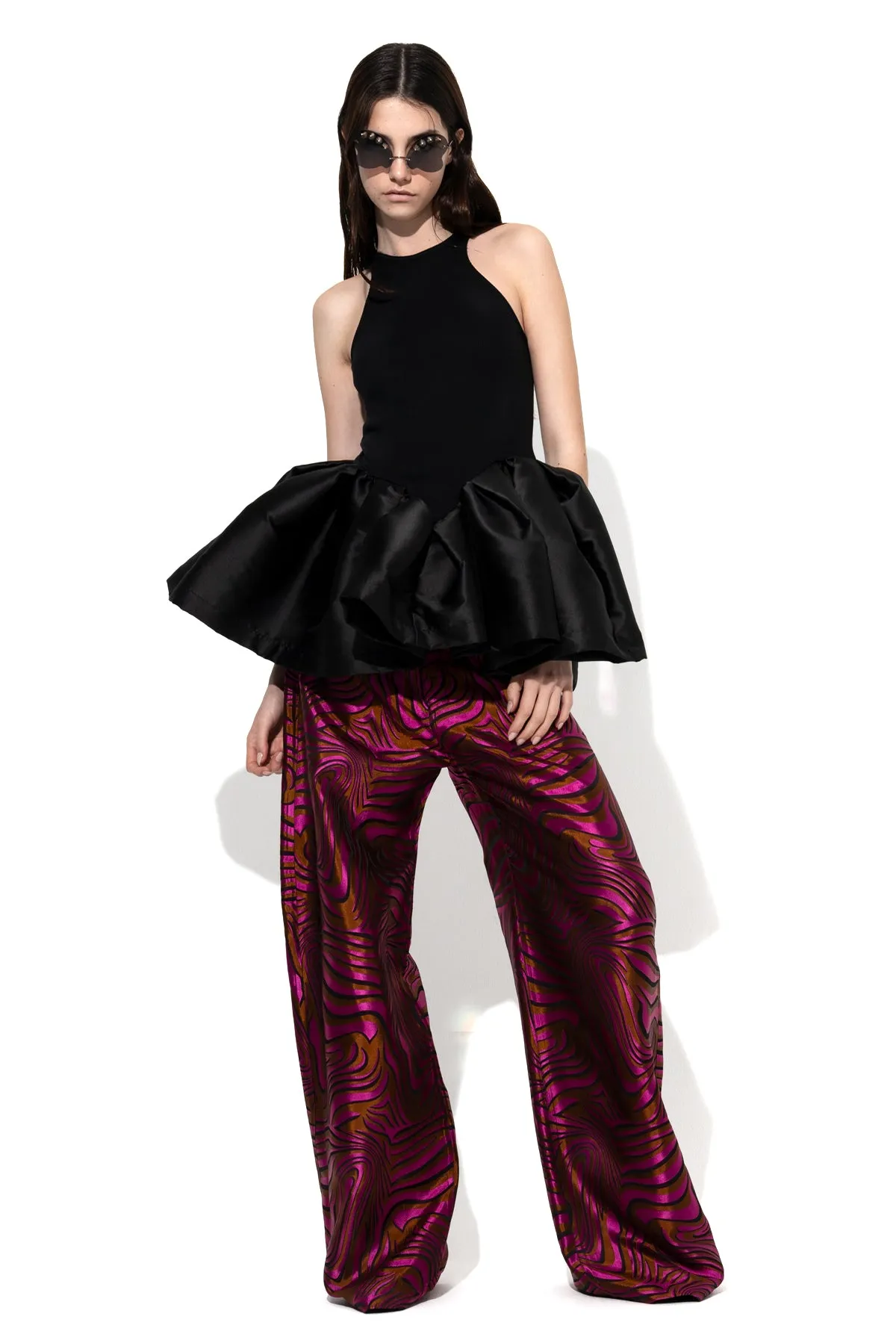 BLACK TANK TOP WITH PEPLUM sold by Marques ’ Almeida product image thumbnail 5