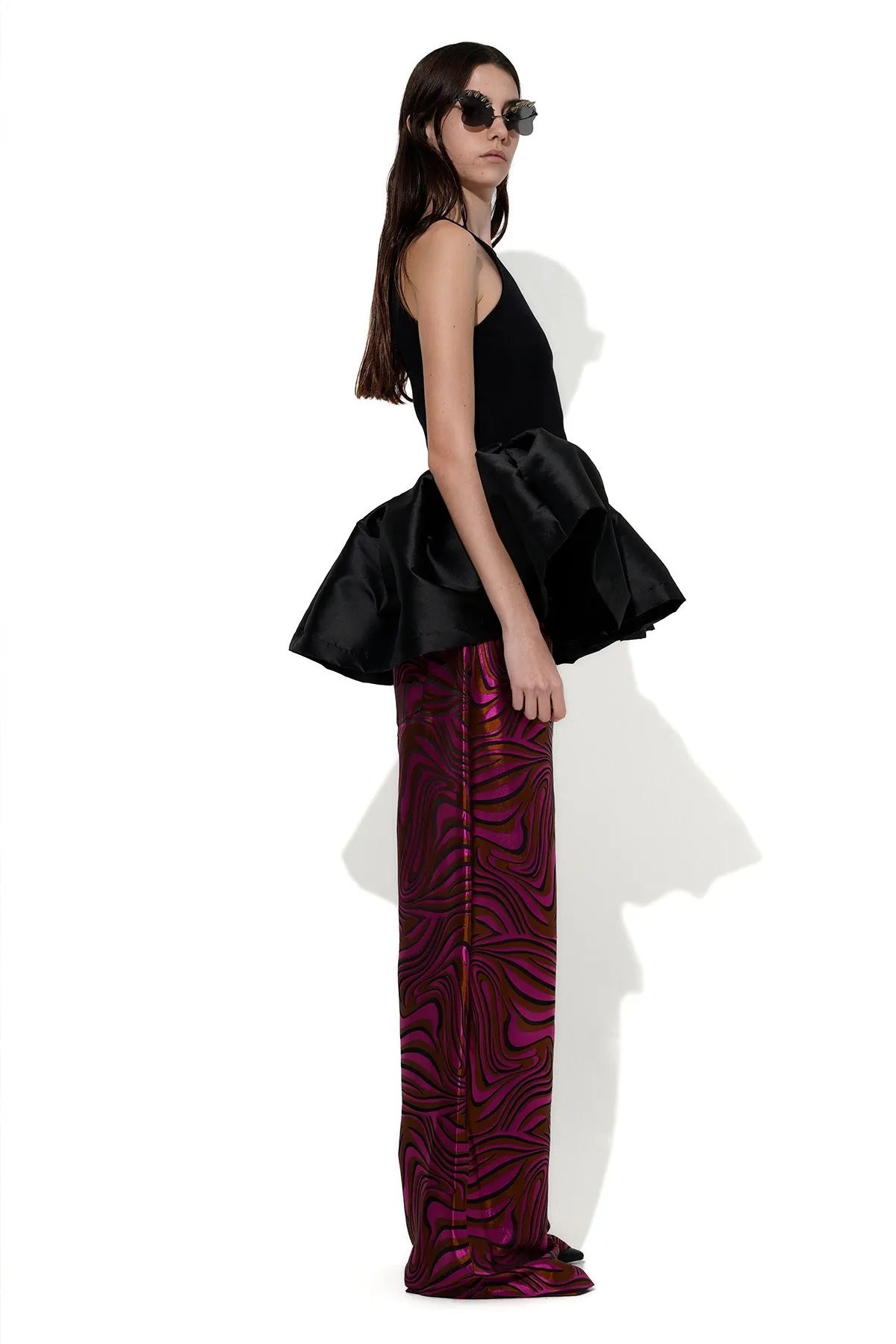 BLACK TANK TOP WITH PEPLUM sold by Marques ’ Almeida product image thumbnail 4