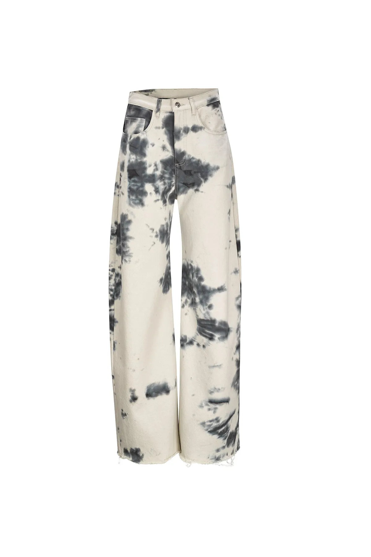 TIE DYE BLACK BOYFRIEND TROUSERS sold by Marques ’ Almeida product image thumbnail 2