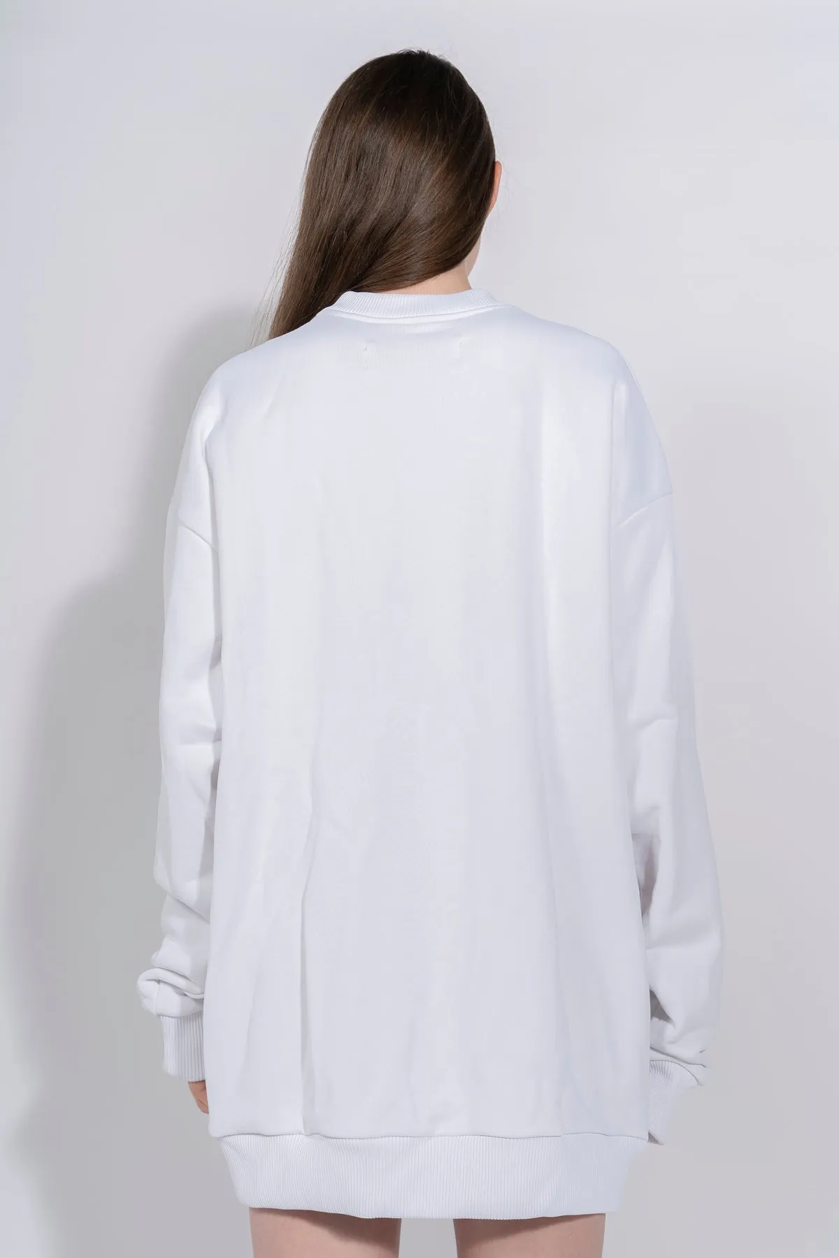 M'A EMBROIDERED JUMPER IN WHITE sold by Marques ’ Almeida product image thumbnail 2