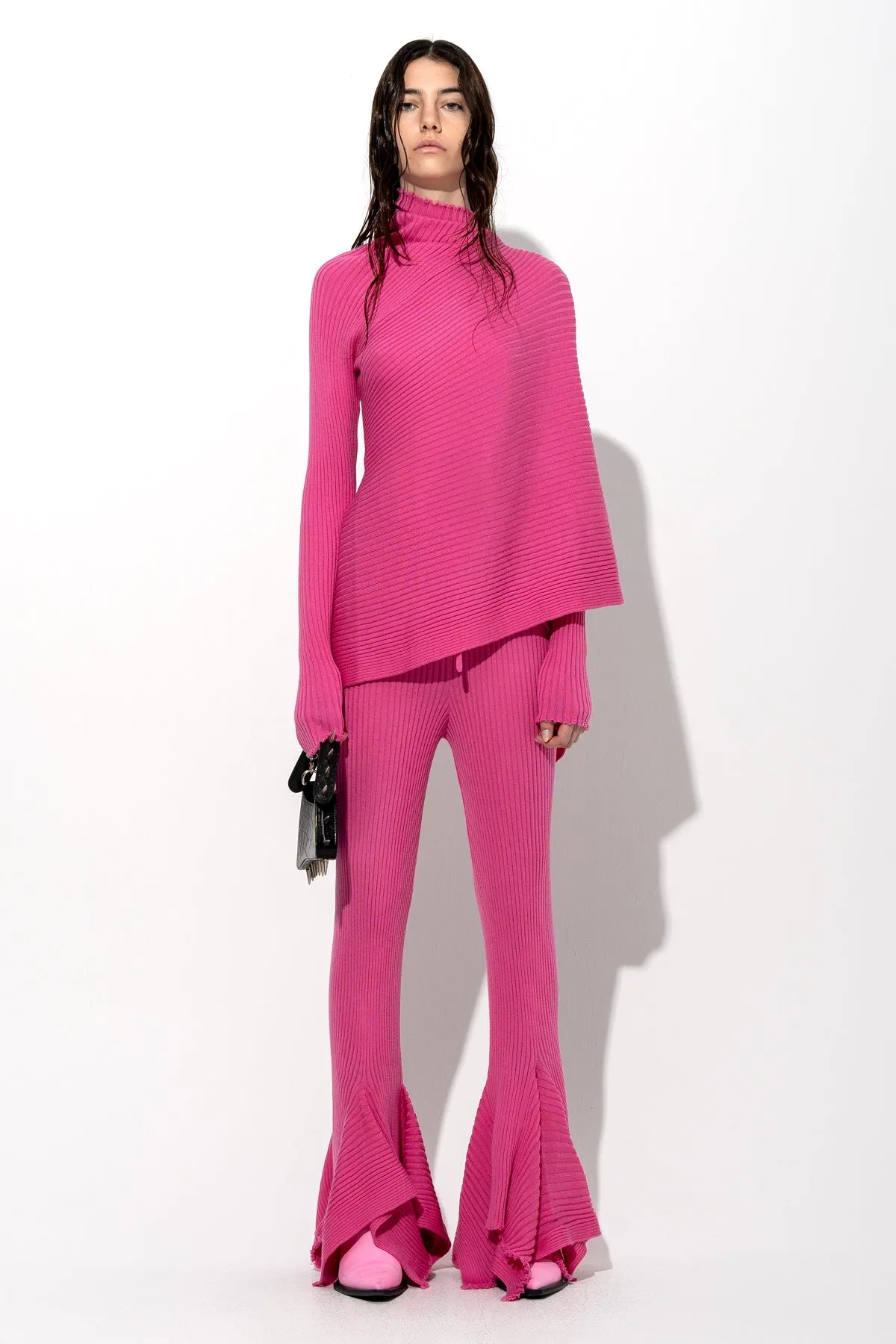 PINK MERINO DRAPED JUMPER sold by Marques ’ Almeida