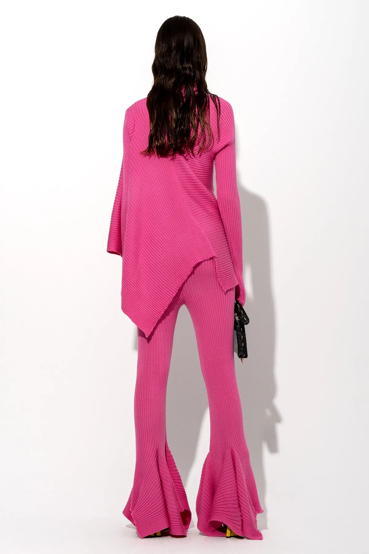 PINK MERINO DRAPED JUMPER sold by Marques ’ Almeida product image thumbnail 3