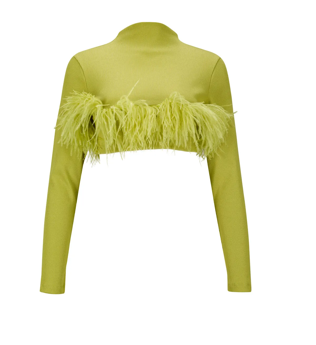 LIME CROPPED FEATHER TOP sold by Marques ’ Almeida product image thumbnail 2