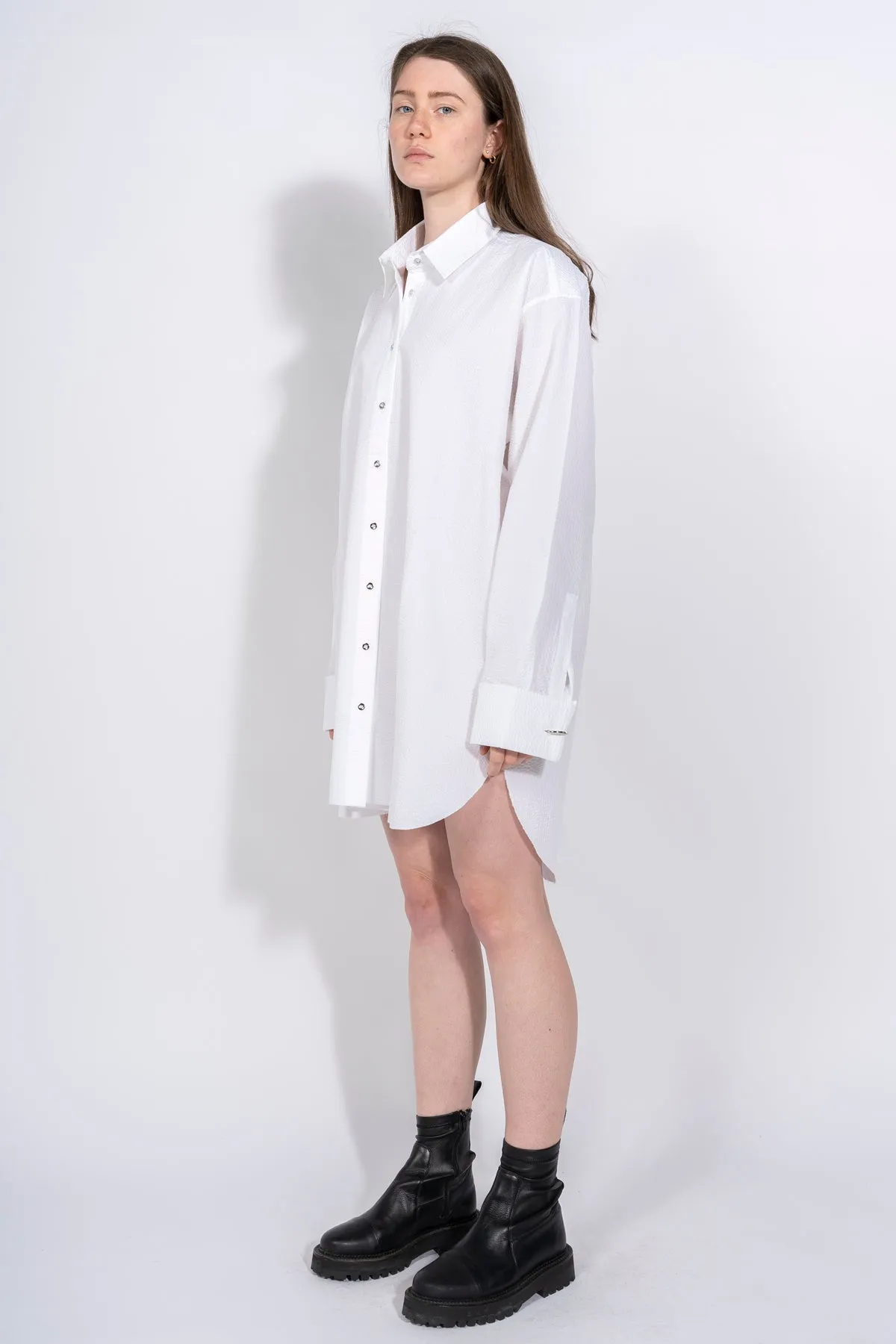 WHITE TEXTURED XXL SHIRT sold by Marques ’ Almeida product image thumbnail 3