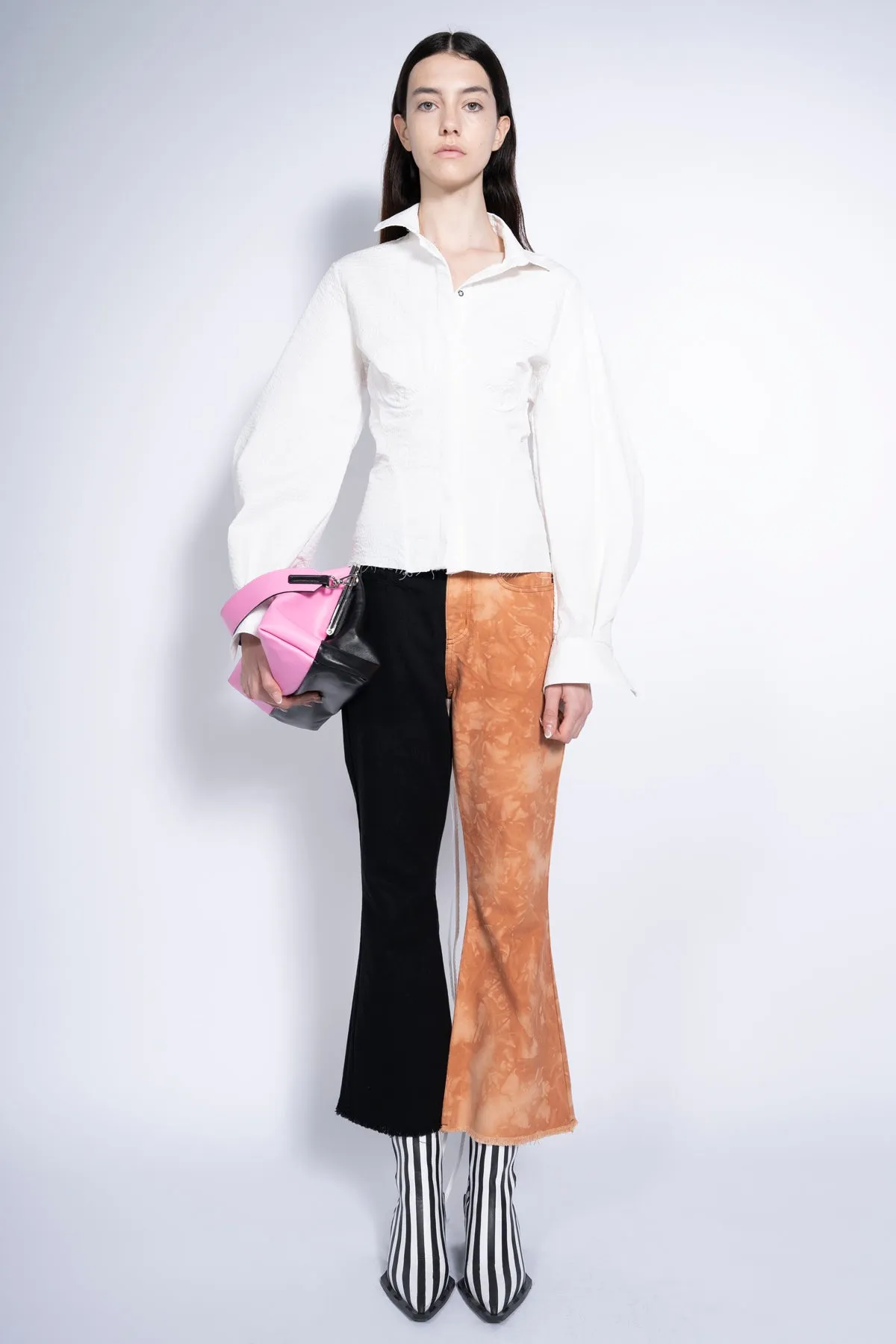 BICOLOR HIGH WAISTED CAPRIS sold by Marques ’ Almeida