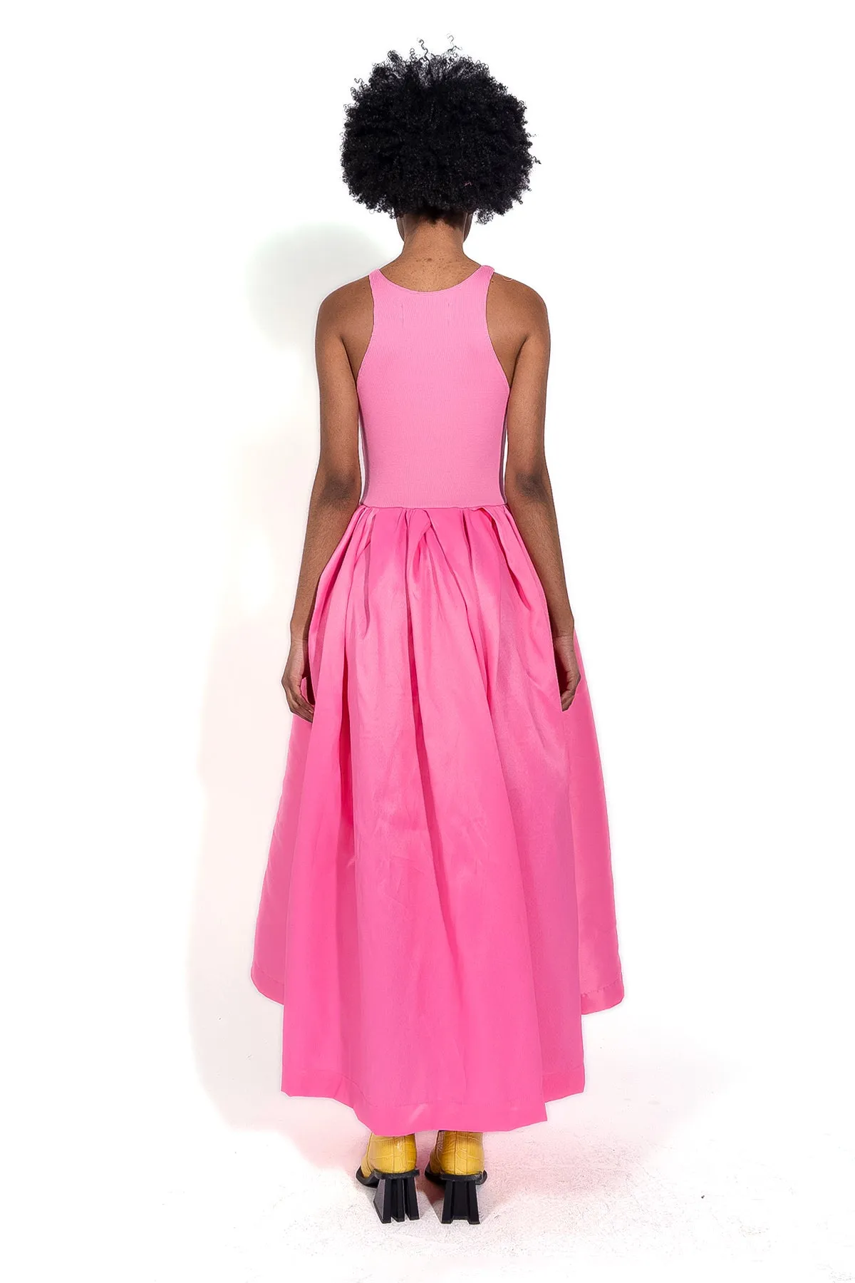 BRIGHT PINK DRESS WITH TANK TOP SCOOPED sold by Marques ’ Almeida product image thumbnail 3