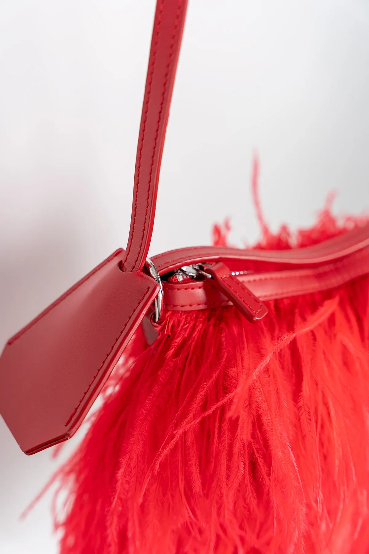 RED FEATHER BAG sold by Marques ’ Almeida product image thumbnail 3