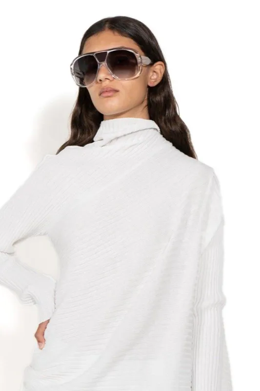 CLEAR AVIATOR SUNGLASSES made by Marques ’ Almeida