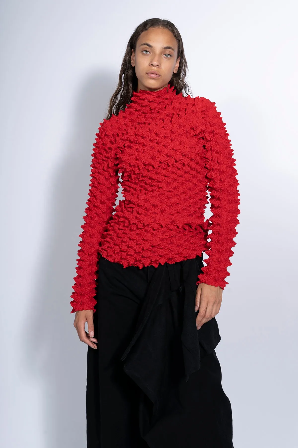 RED SPIKE TOP sold by Marques ’ Almeida
