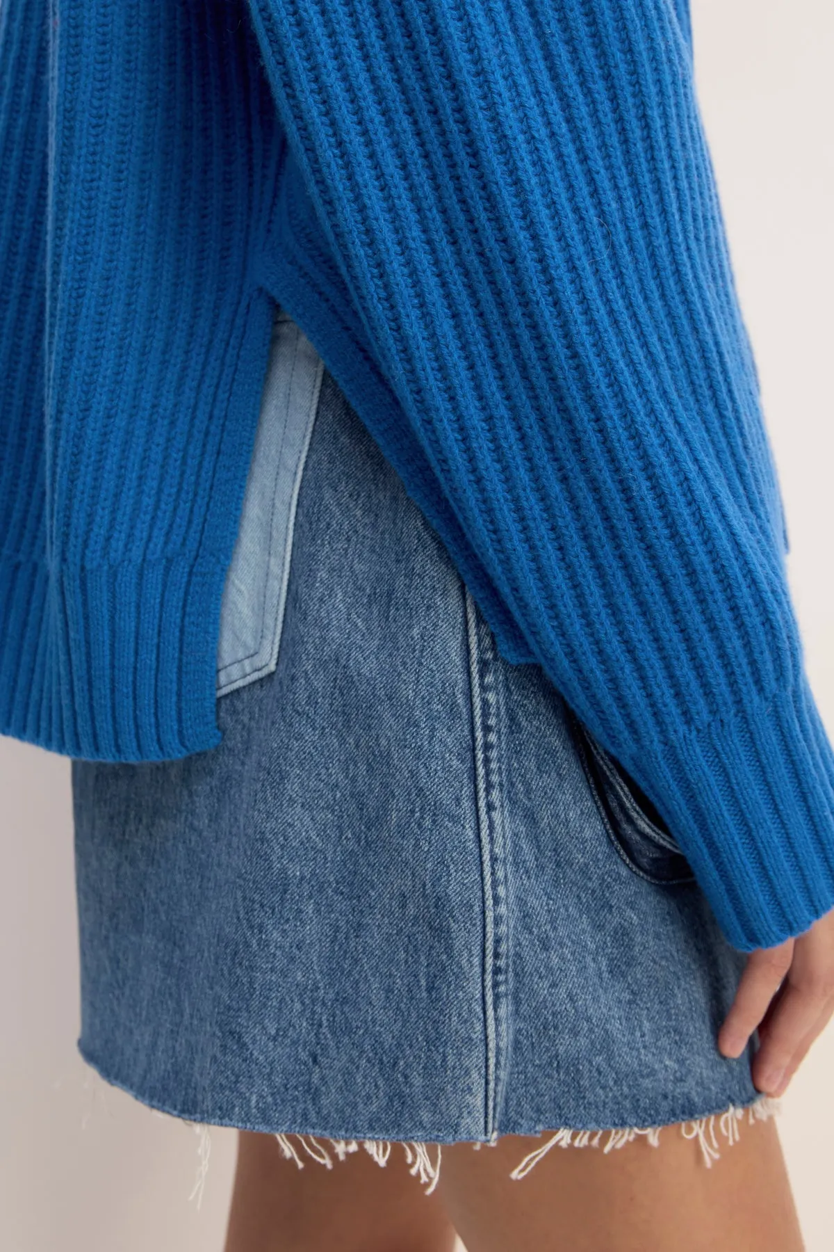 BLUE KNIT JUMPER sold by Marques ’ Almeida product image thumbnail 4
