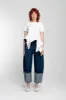 WHITE CAP SLEEVE PLISSE T-SHIRT sold by Marques ’ Almeida