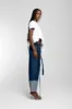 WHITE CAP SLEEVE T-SHIRT WITH PLEATS AND ASYMMETRIC HEM sold by Marques ’ Almeida