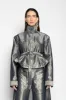 SILVER DENIM BELTED JACKET AND VEST sold by Marques ’ Almeida