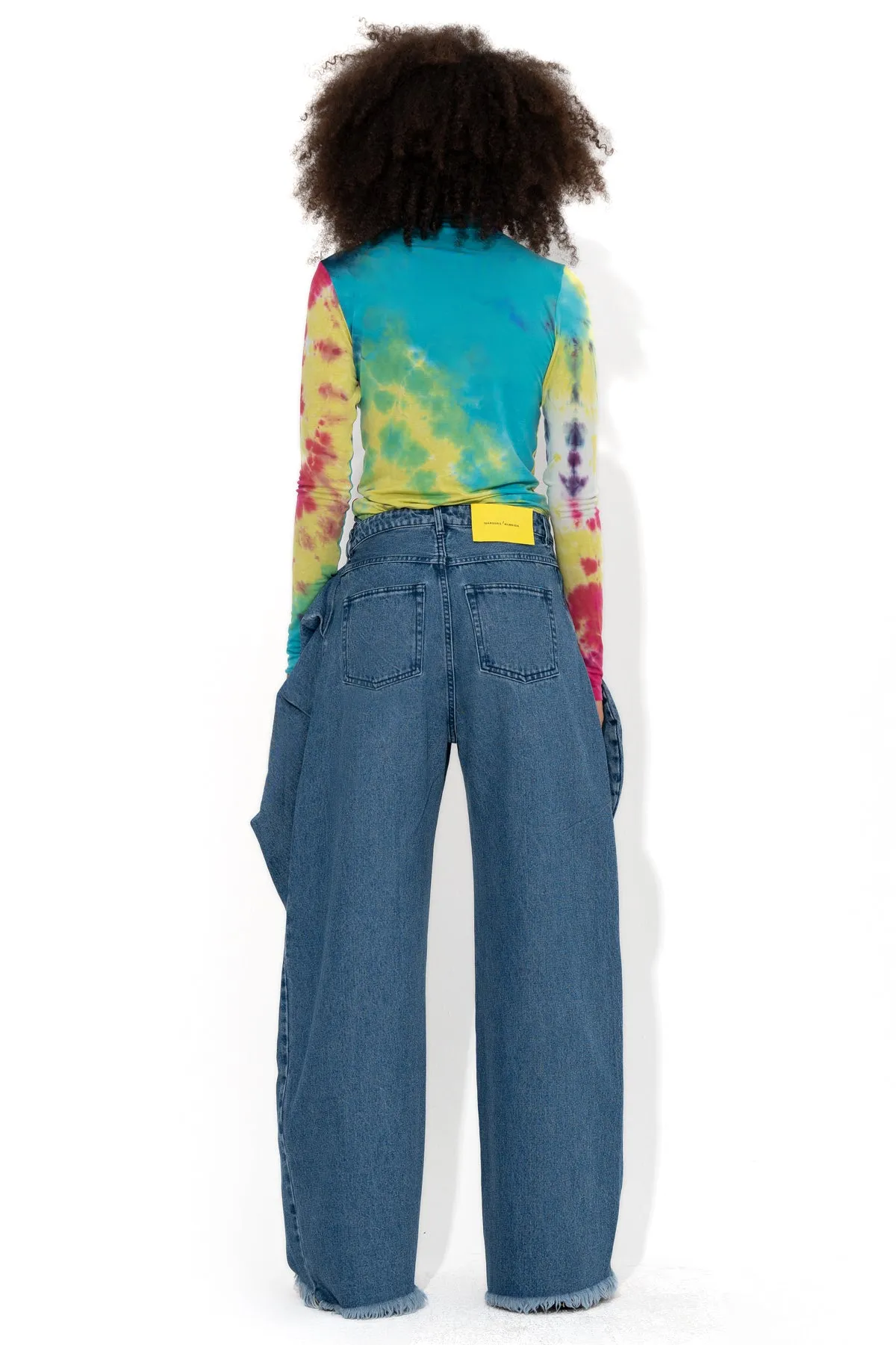MID BLUE BELTED BOYFRIEND JEANS sold by Marques ’ Almeida product image thumbnail 3