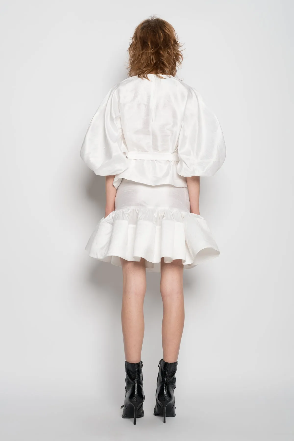 WHITE ROUND SLEEVE TOP sold by Marques ’ Almeida product image thumbnail 2
