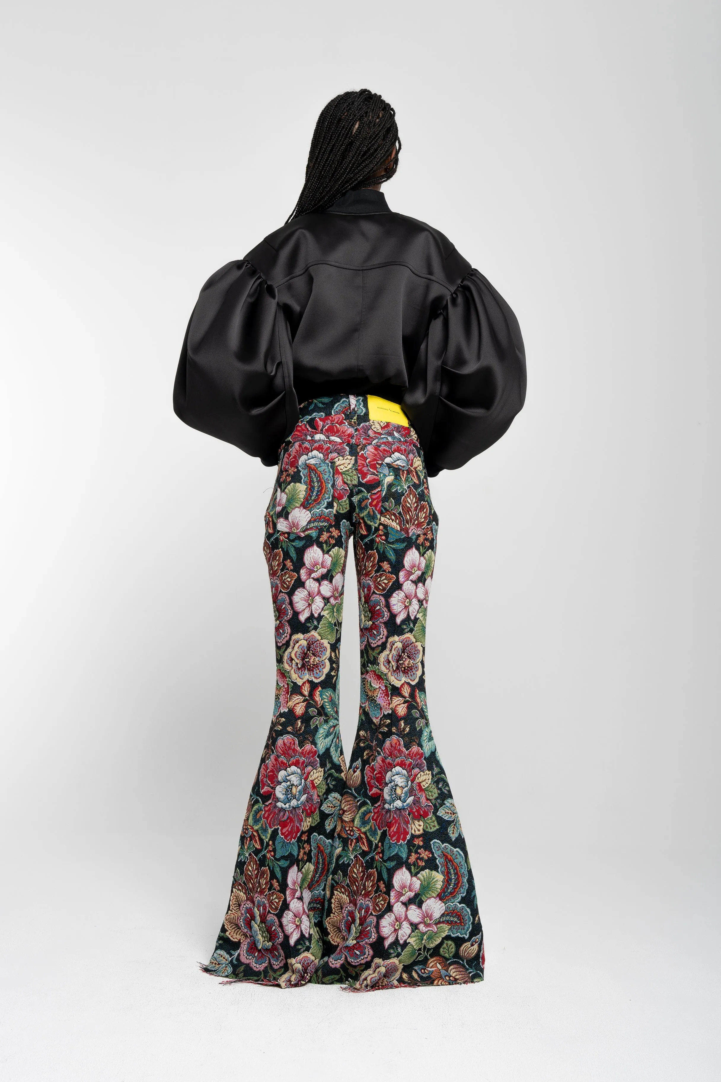 BLACK BOMBER JACKET WITH PUFF SLEEVES sold by Marques ’ Almeida product image thumbnail 3