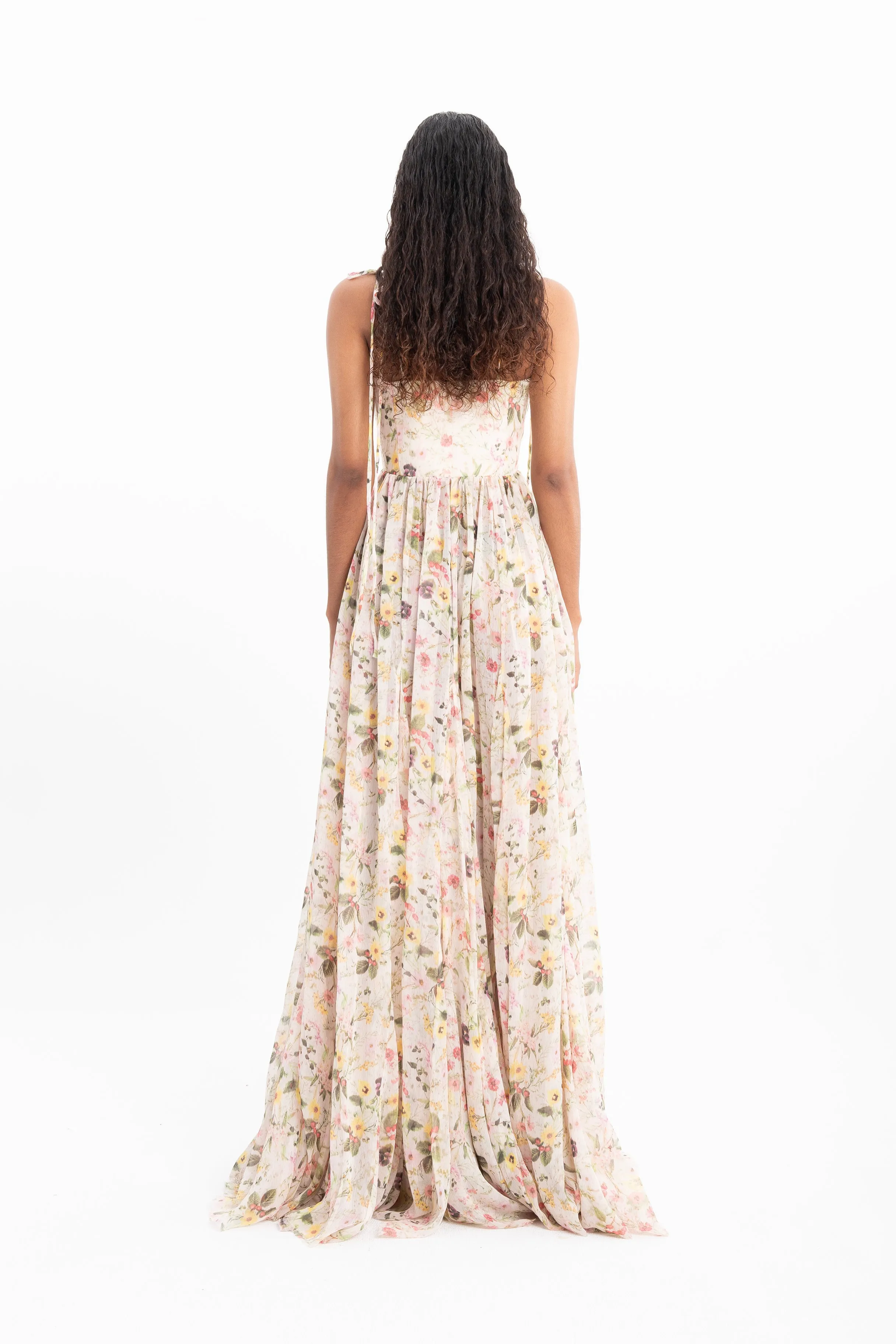 PRINTED CHIFFON STRAPPY DRESS sold by Marques ’ Almeida product image thumbnail 2