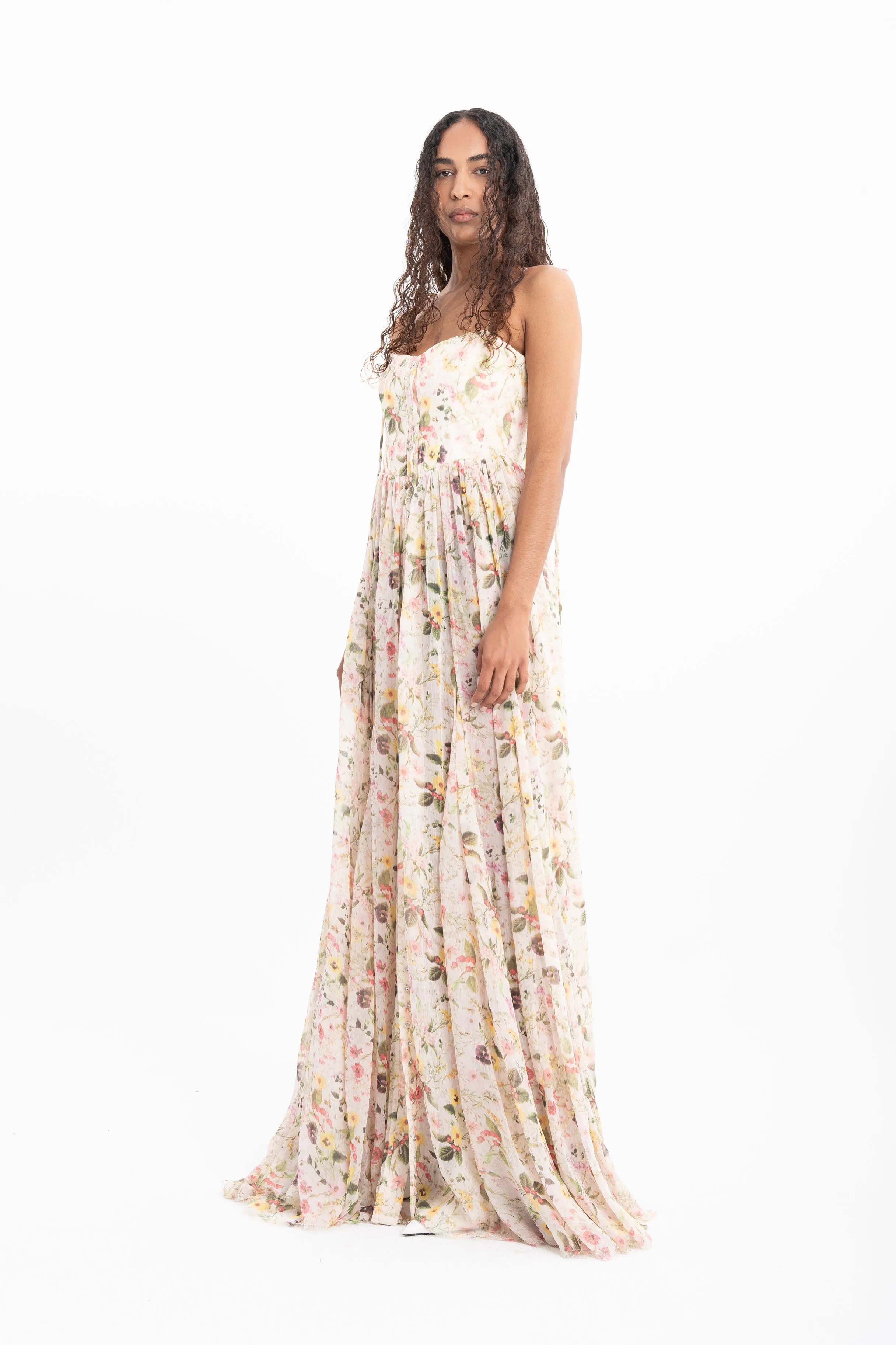 PRINTED CHIFFON STRAPPY DRESS sold by Marques ’ Almeida product image thumbnail 5