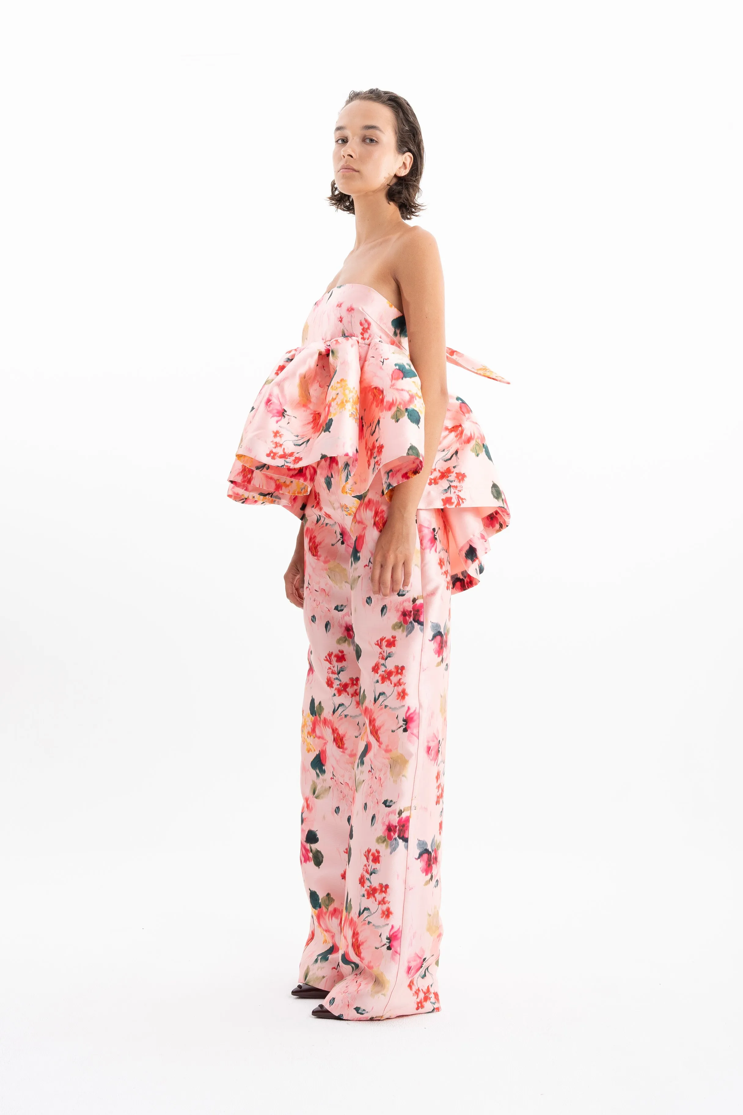 PINK FLORAL BOYFRIEND TROUSERS sold by Marques ’ Almeida product image thumbnail 4