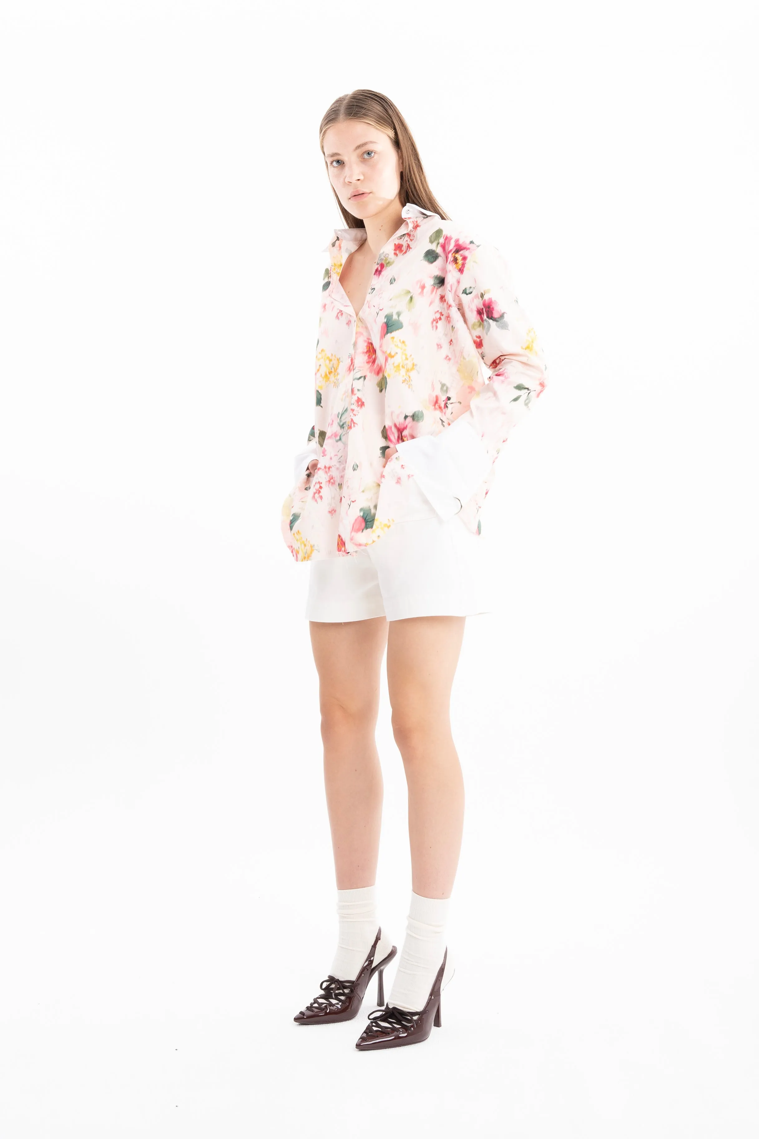 PINK FLORAL LOOSE FIT SHIRT sold by Marques ’ Almeida product image thumbnail 4