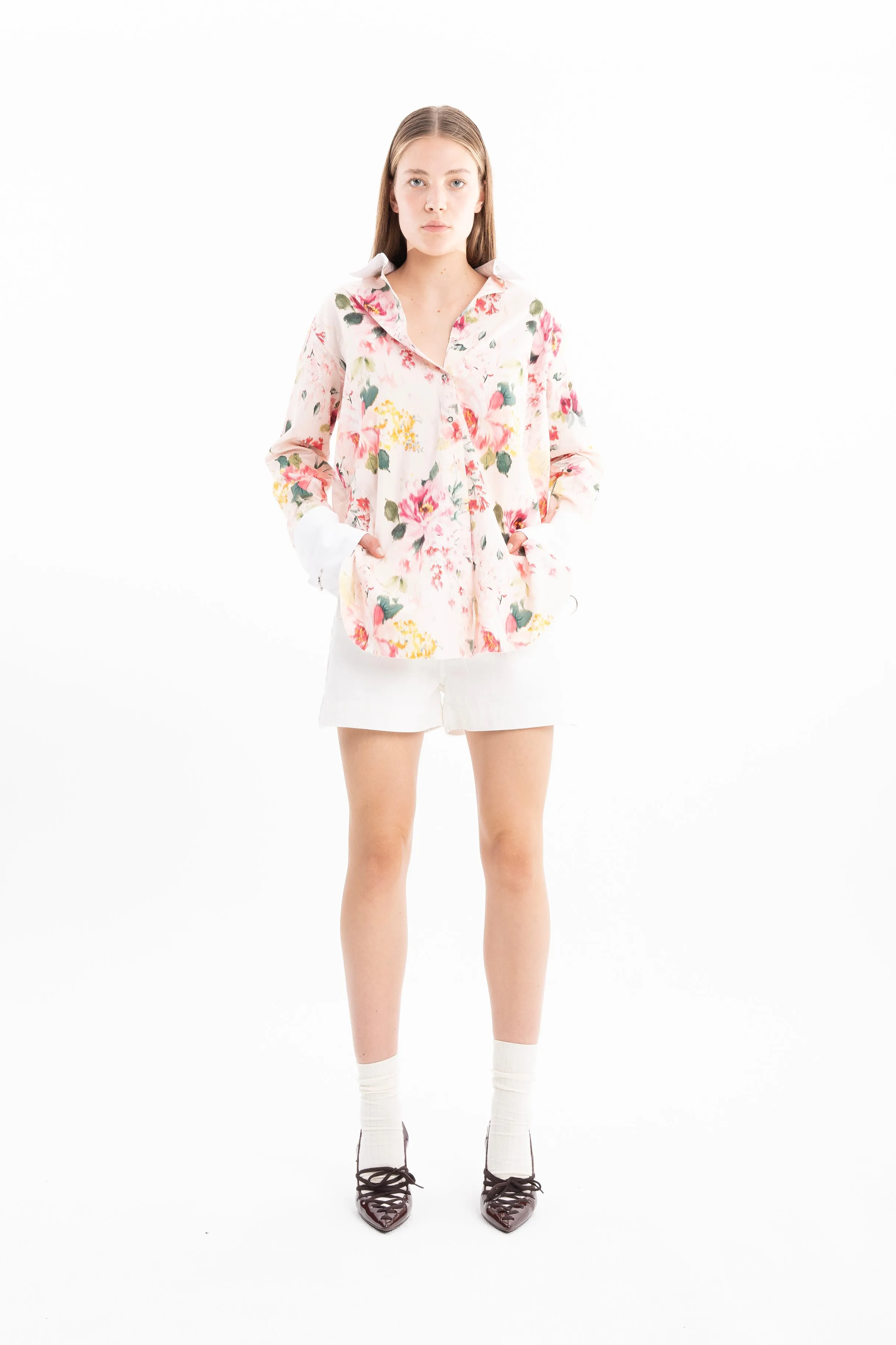 PINK FLORAL LOOSE FIT SHIRT sold by Marques ’ Almeida product image thumbnail 3