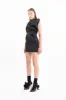 BLACK SLEEVELESS FITTED DRAPED MINI DRESS sold by Marques ’ Almeida