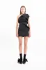 BLACK SLEEVELESS FITTED DRAPED MINI DRESS sold by Marques ’ Almeida