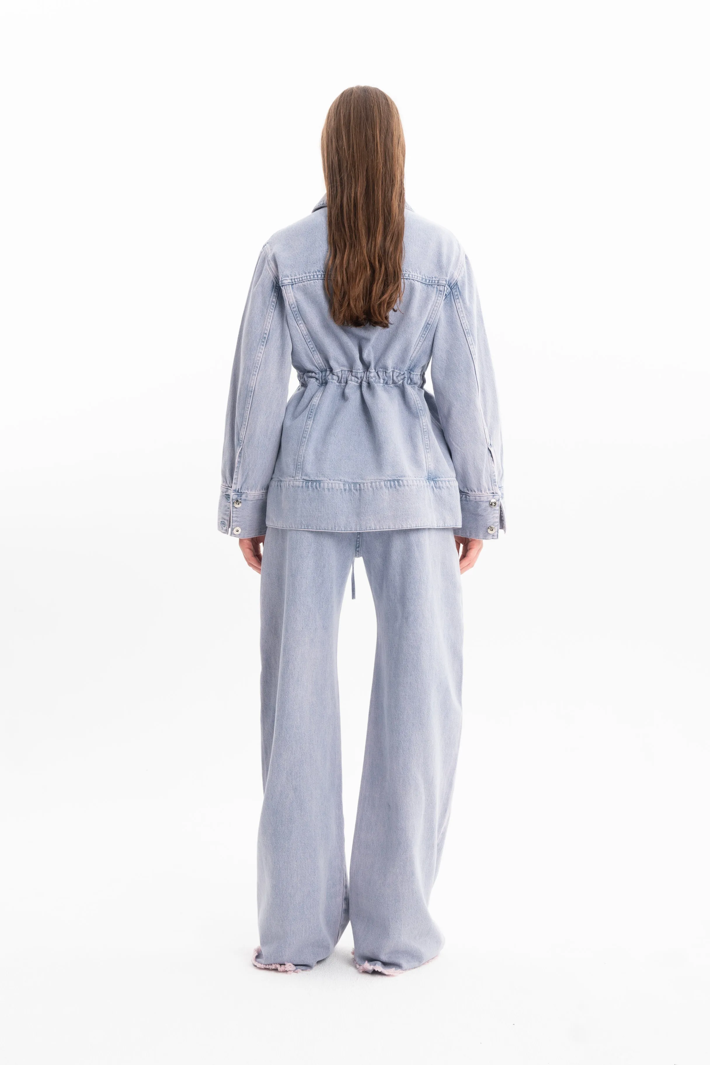 LILAC OVERDYE DENIM BOYFRIEND TROUSERS sold by Marques ’ Almeida product image thumbnail 2