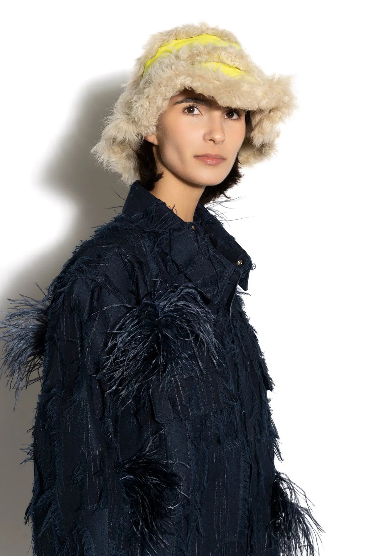 YELLOW BUCKET HAT sold by Marques ’ Almeida product image thumbnail 3