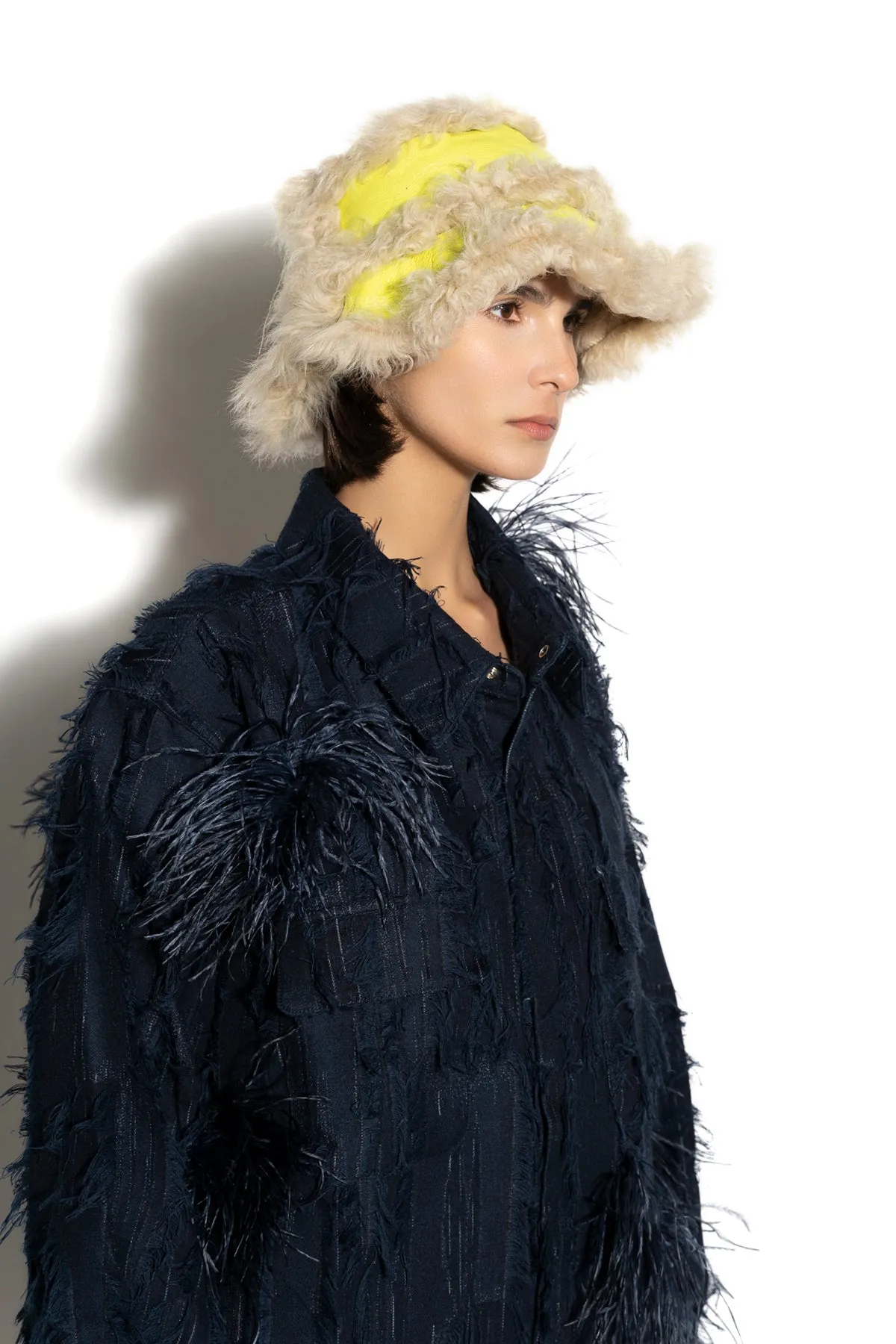 YELLOW BUCKET HAT sold by Marques ’ Almeida product image thumbnail 2